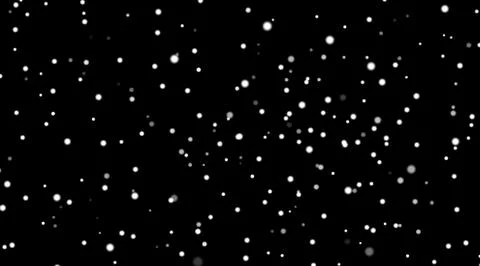 Snow on black background Stock Illustration