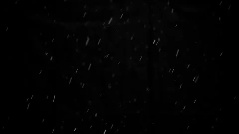 Snow on black background, natural snowfall backdrop for overlay effect Stock Footage 296478867
