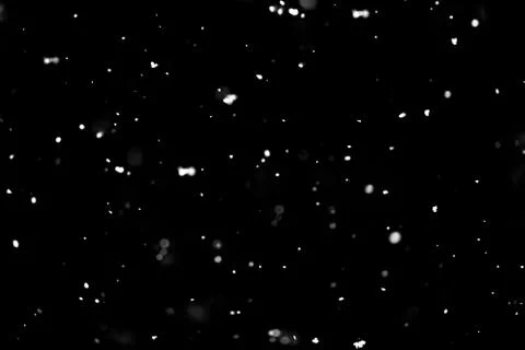 Snow on black background Stock Photos