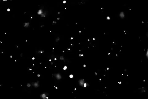 Snow on black background Stock Photos