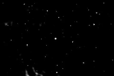 Snow on black background Foto stock