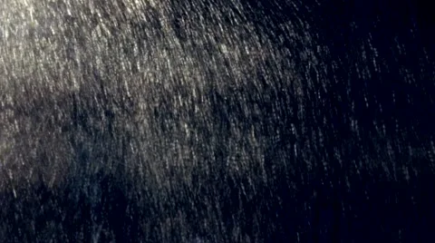 Snow blizzard captured at night under a lamp Stock Footage 59583808