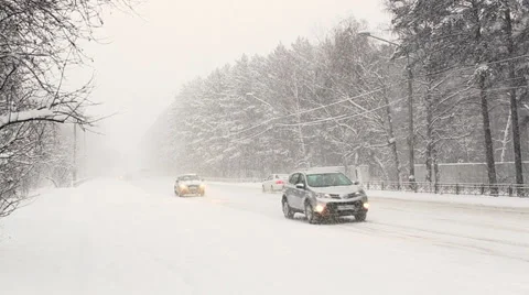 Snow Blizzard Stock Footage 33716980