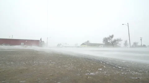 Snow blizzard from ground level Stock-Footage 40319668