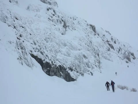 Snow blizzard in the mountains Video stock 70373839