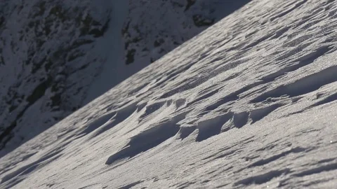 Snow blizzard in the mountains Stock Footage 71762950