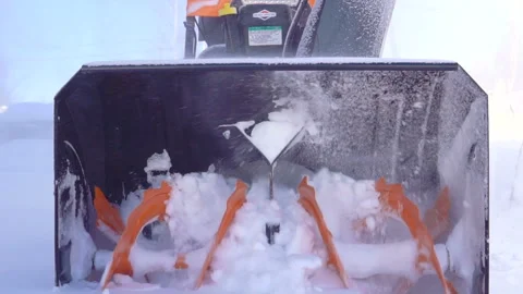 Snow blower blades. Video stock 87469751