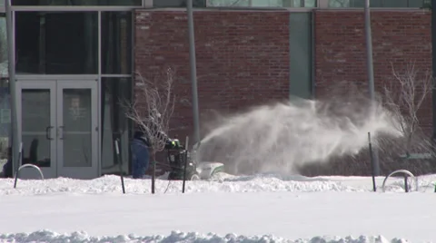 Snow Blower Stock Footage 36274117
