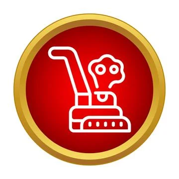 Snow blower machine clearing snow during winter season Stock Illustration
