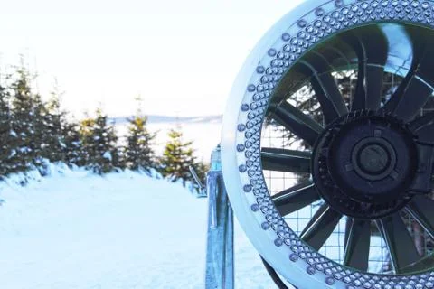Snow blower machine Stock Photos