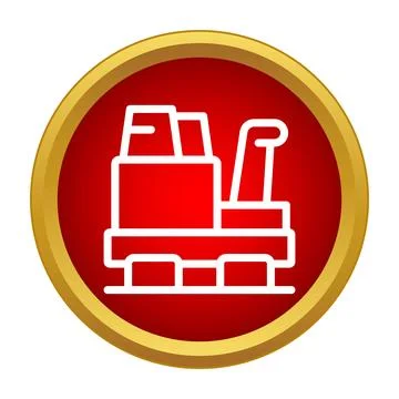 Snow blower machine removing snow icon concept Stock Illustration