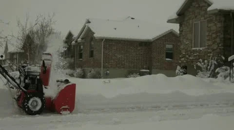 Snow blowing 3 Vídeo Stock 20479606