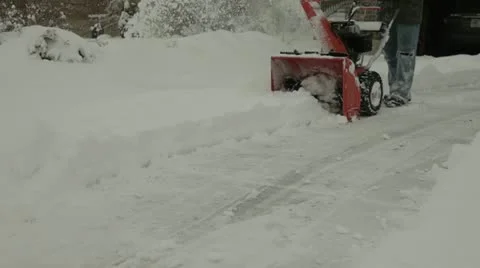 Snow blowing 4 Vídeo Stock 20479342