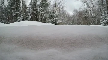 Snow Blowing after a Nor' Easter Video stock 86159421