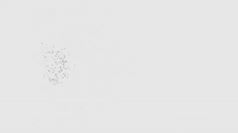 Snow blowing explosion isolated on alpha background in 4K Stock Footage 237682045