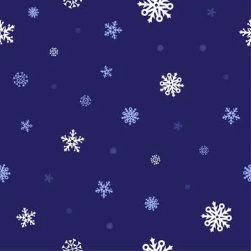 Snow blue pattern Stock Illustration