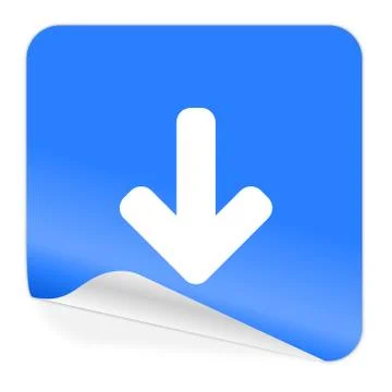 Snow blue sticker 스톡 일러스트