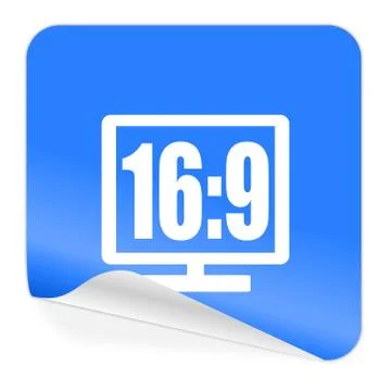 Snow blue sticker Stock Illustration