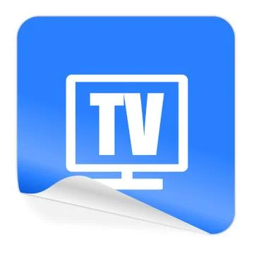 Snow blue sticker Stock Illustration