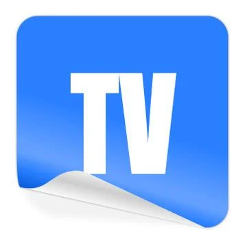 Snow blue sticker Stock Illustration