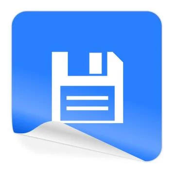 Snow blue sticker Illustrazione stock