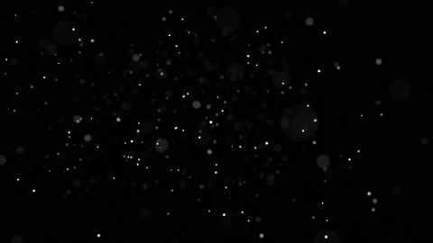 Snow. Blured snowflakes drifting and glow on black background. Snow overlay Stock Footage 161752182