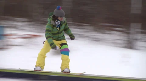 Snow Boarder 1 Stock Footage 26053177