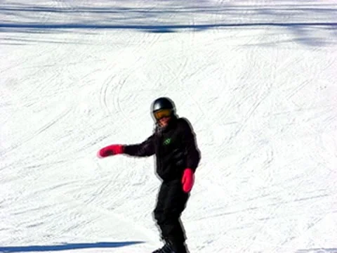 Snow boarding 2 Stock Footage 9026194