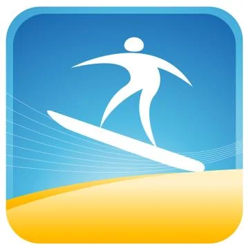 Snow boarding Illustrazione stock