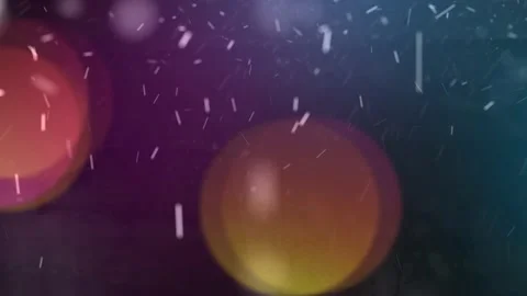 Snow with bokeh 43 Stock Footage 227339580