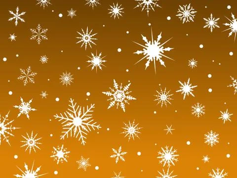 Snow Border Orange Stock-Illustration