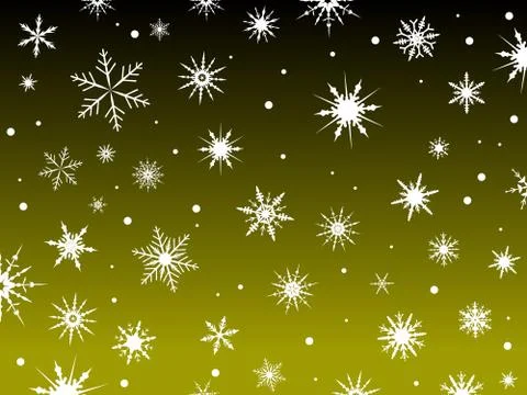 Snow Border Yellow Stock-Illustration