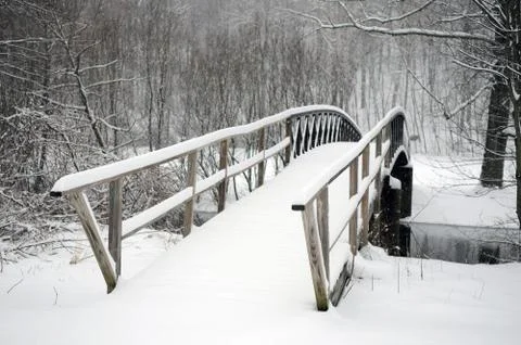 Snow Bridge Stock Photos