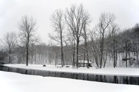 Snow Bridge Stock Photos