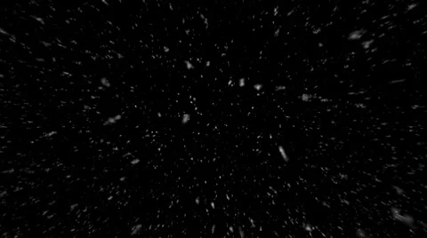 Snow Calm Strait Away from Camera Stock Footage 8520107
