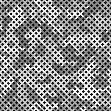 Snow Camouflage Seamless Pattern Net. Winter Seamless Arctic Camouflage Illustrazione stock