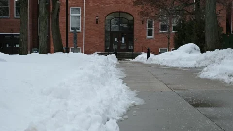 Snow on Campus 4K 動画素材 150833610