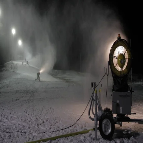 Snow cannon Stock Footage 69288931