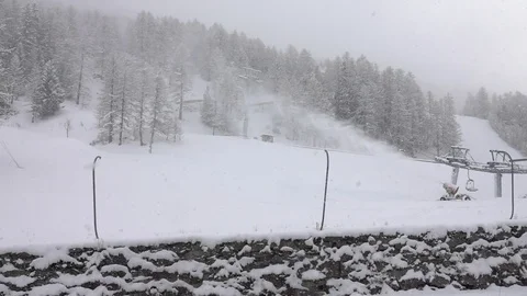 Snow cannon Stock Footage 83118502