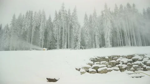 Snow Cannon in the mountains Stock Footage 170773514