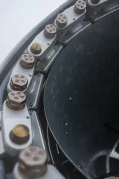 Snow cannon nozzle Stock Photos