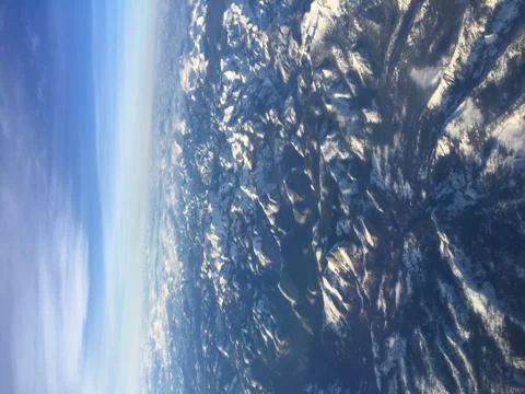 Snow cap mountains Stock Photos