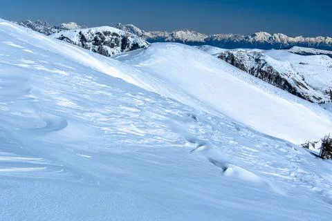 Snow-capped alps two Stock Photos