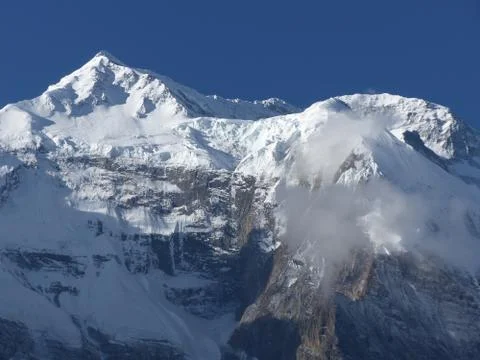 Snow capped Annapurna Stock-Fotos