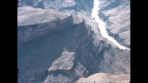 Snow-Capped Canyon Ridge Stock Footage 276291417