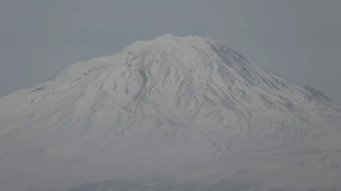 Snow Capped Mount Ararat in Agri. Stock-Footage 144034243