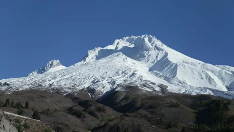 Snow Capped Mount Hood Oregon Stock Footage 166576757