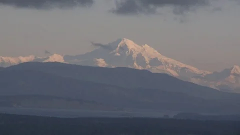 Snow capped mountain Stock Footage 75210550