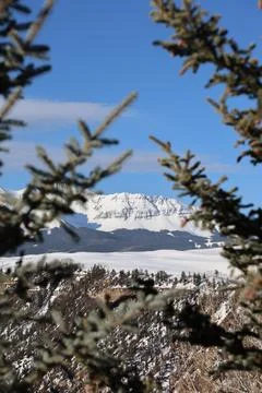 Snow capped mountain Stock Photos