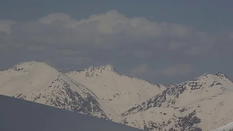 Snow-capped mountains Stock Footage 74413589